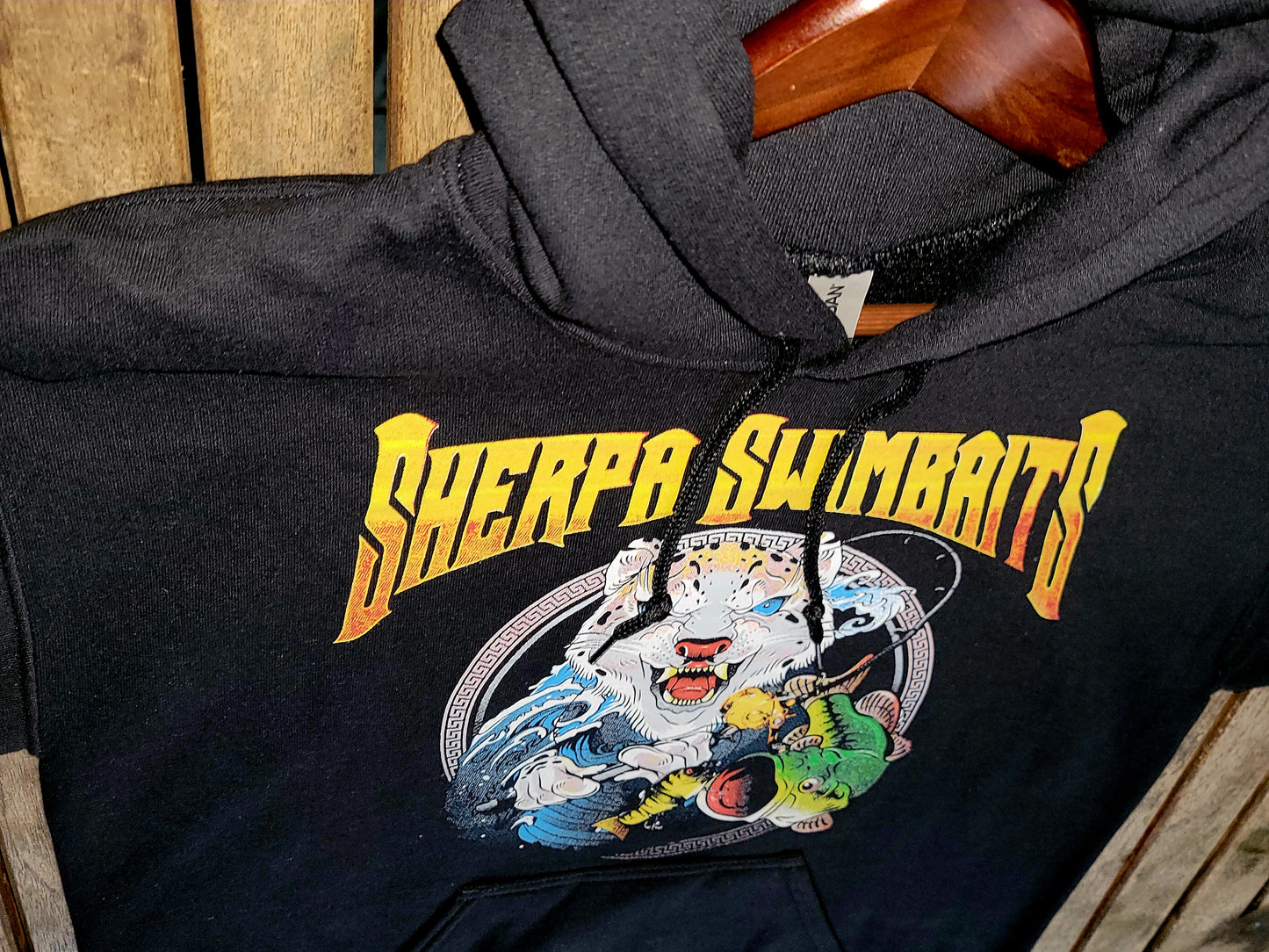 Sherpa Swimbaits Color hoodie.